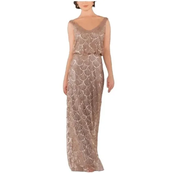 sorella vita gold sequin bridesmaid dress Sorella Vita sv8685 main image 1